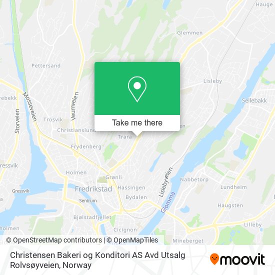 Christensen Bakeri og Konditori AS Avd Utsalg Rolvsøyveien map