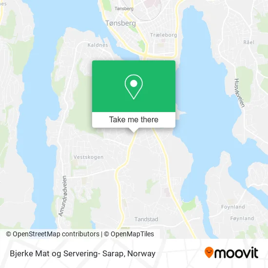 Bjerke Mat og Servering- Sarap map