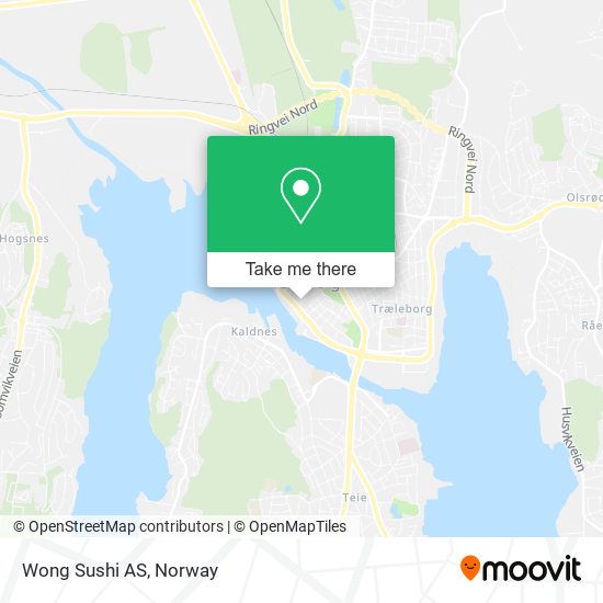 Wong Sushi AS map