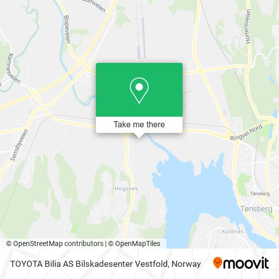 TOYOTA Bilia AS Bilskadesenter Vestfold map