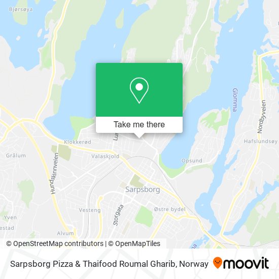 Sarpsborg Pizza & Thaifood Roumal Gharib map