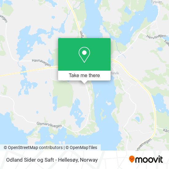 Odland Sider og Saft - Hellesøy map