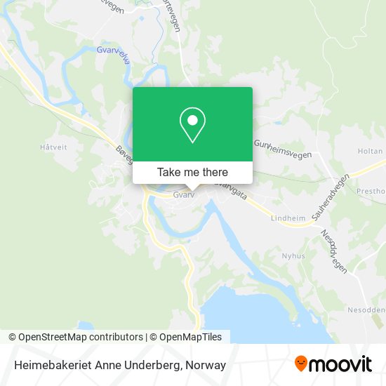 Heimebakeriet Anne Underberg map