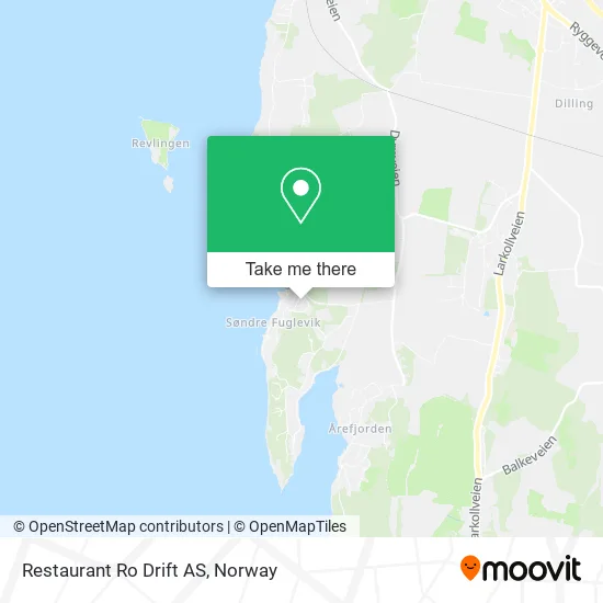 Restaurant Ro Drift AS map