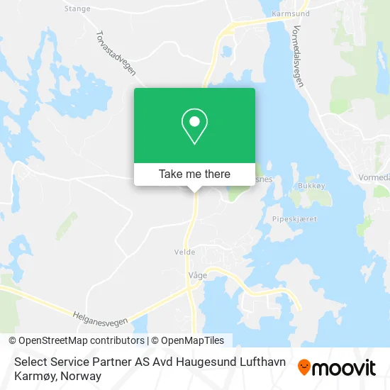 Select Service Partner AS Avd Haugesund Lufthavn Karmøy map