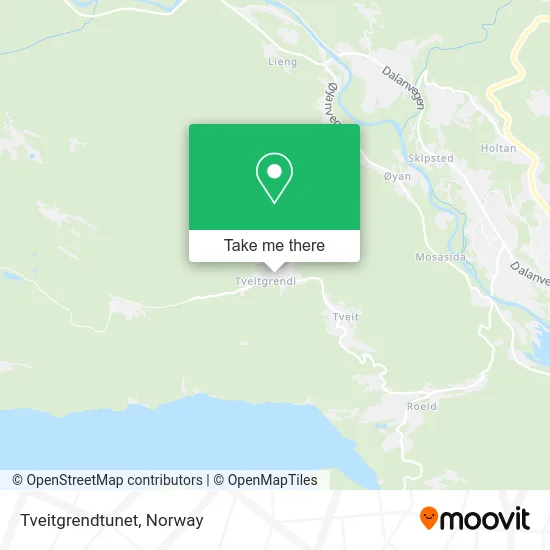 Tveitgrendtunet map