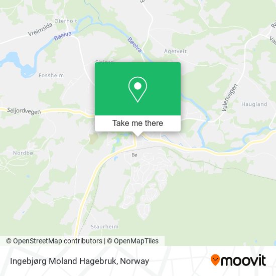 Ingebjørg Moland Hagebruk map