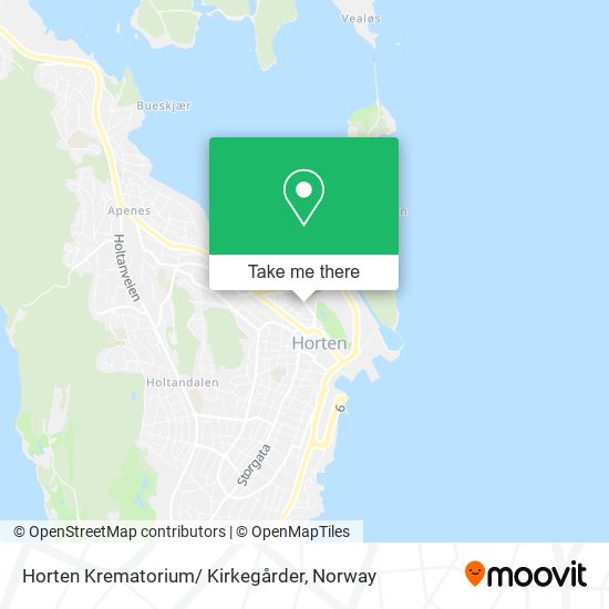 Horten Krematorium/ Kirkegårder map