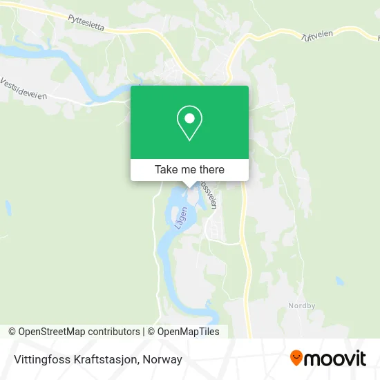 Vittingfoss Kraftstasjon map