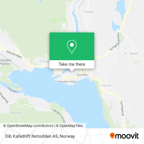 Dib Kafedrift Notodden AS map