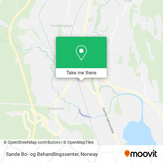 Sande Bo- og Behandlingssenter map