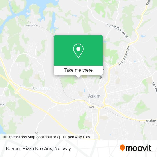 Bærum Pizza Kro Ans map