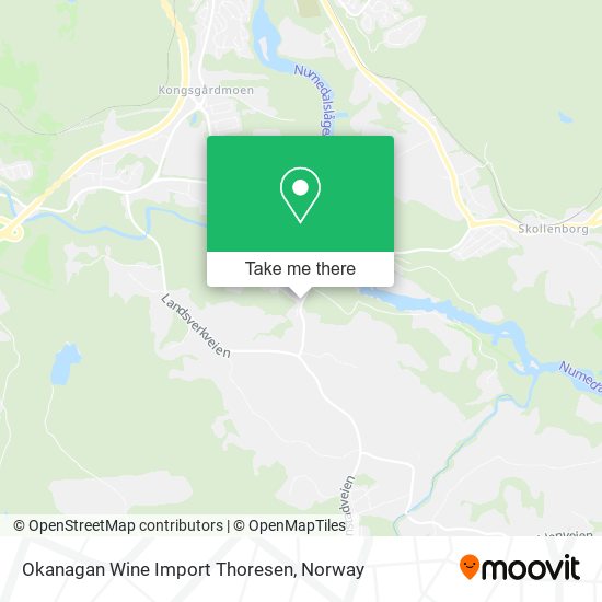 Okanagan Wine Import Thoresen map