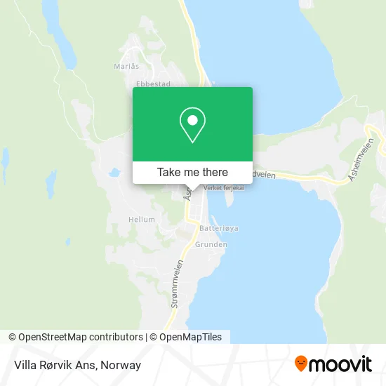 Villa Rørvik Ans map