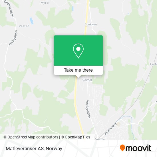 Matleveranser AS map