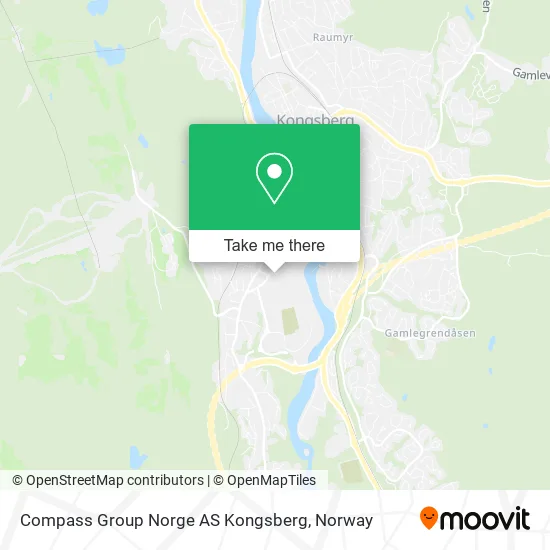 Compass Group Norge AS Kongsberg map