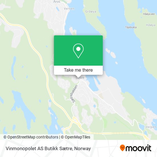 Vinmonopolet AS Butikk Sætre map