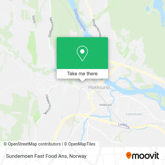 Sundemoen Fast Food Ans map