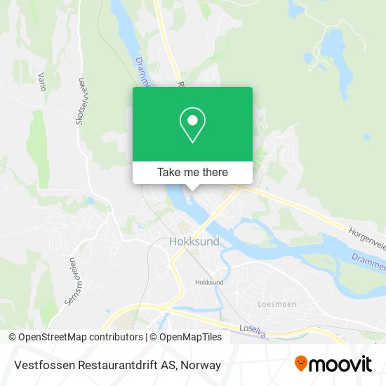 Vestfossen Restaurantdrift AS map