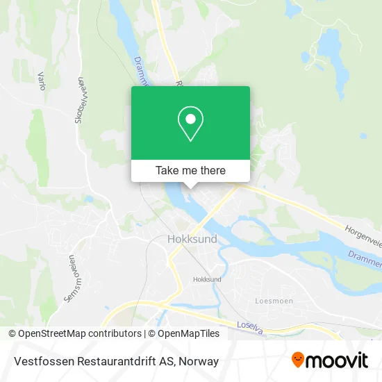 Vestfossen Restaurantdrift AS map