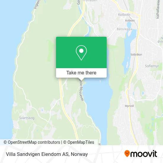 Villa Sandvigen Eiendom AS map