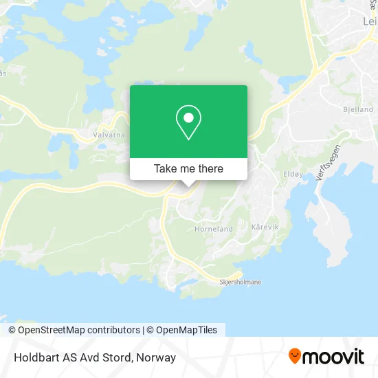 Holdbart AS Avd Stord map