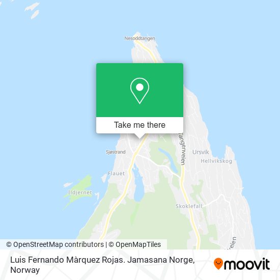 Luis Fernando Màrquez Rojas. Jamasana Norge map