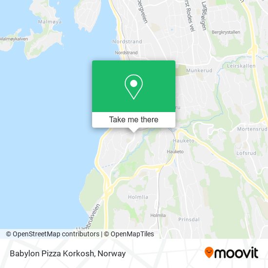 Babylon Pizza Korkosh map