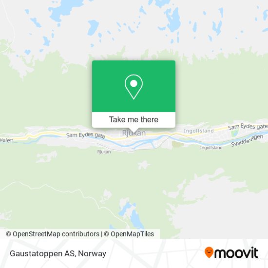 Gaustatoppen AS map