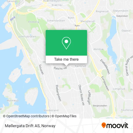 Møllergata Drift AS map