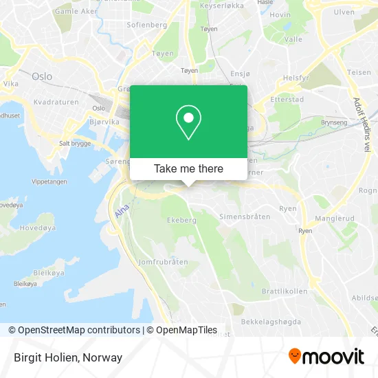 Birgit Holien map
