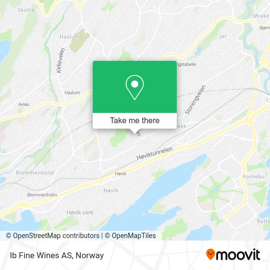 Ib Fine Wines AS map