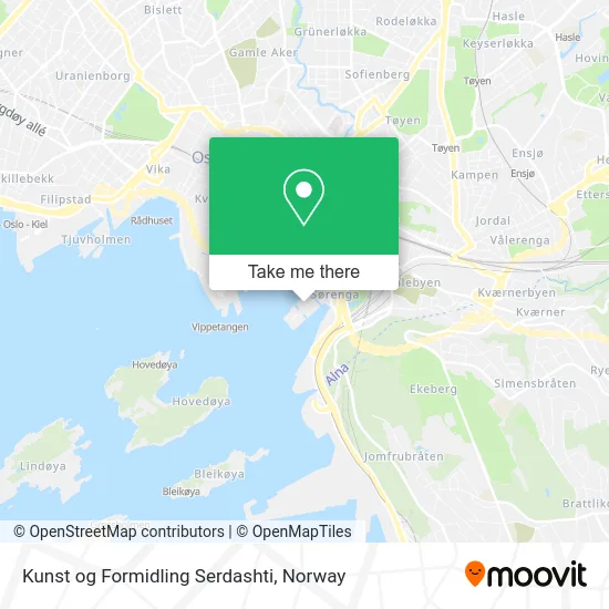 Kunst og Formidling Serdashti map