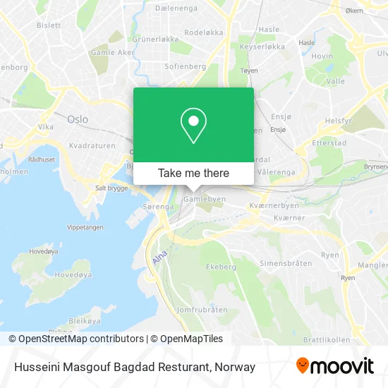 Husseini Masgouf Bagdad Resturant map