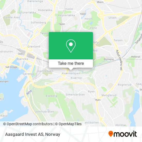 Aasgaard Invest AS map