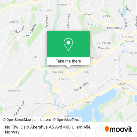 Ng Kiwi Oslo Akershus AS Avd 468 Ullern Allé map