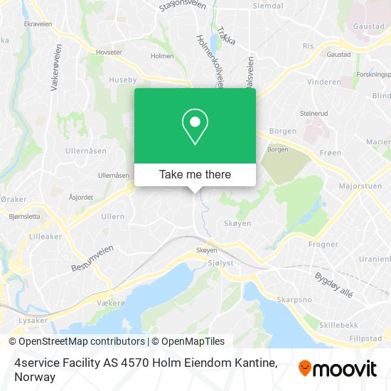 4service Facility AS 4570 Holm Eiendom Kantine map