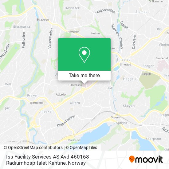Iss Facility Services AS Avd 460168 Radiumhospitalet Kantine map
