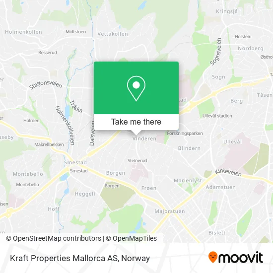 Kraft Properties Mallorca AS map