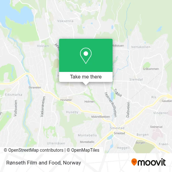 Rønseth Film and Food map