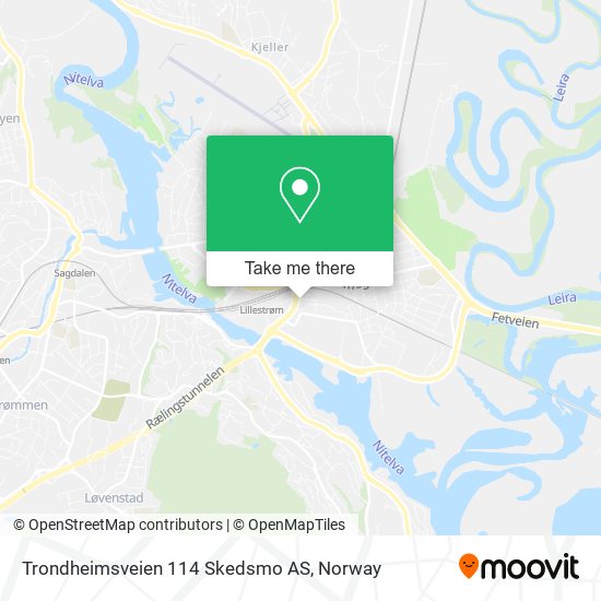 Trondheimsveien 114 Skedsmo AS map