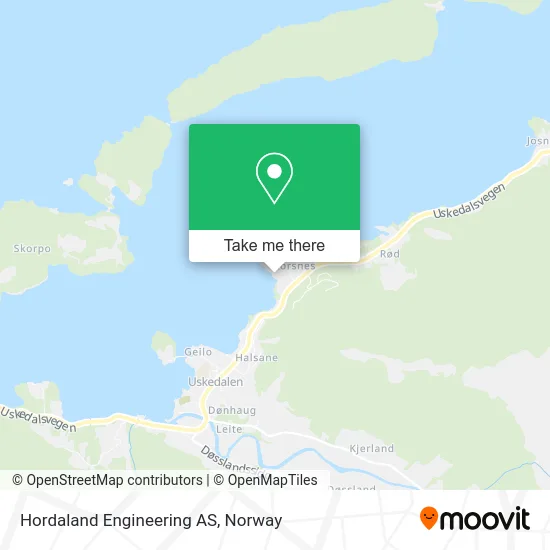 Hordaland Engineering AS map