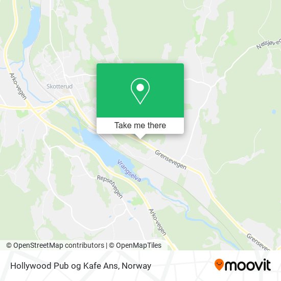 Hollywood Pub og Kafe Ans map