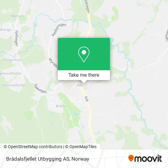 Brådalsfjellet Utbygging AS map