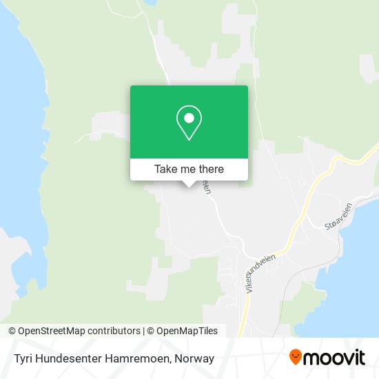 Tyri Hundesenter Hamremoen map