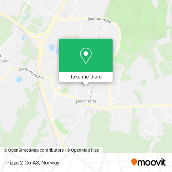 Pizza 2 Go AS map