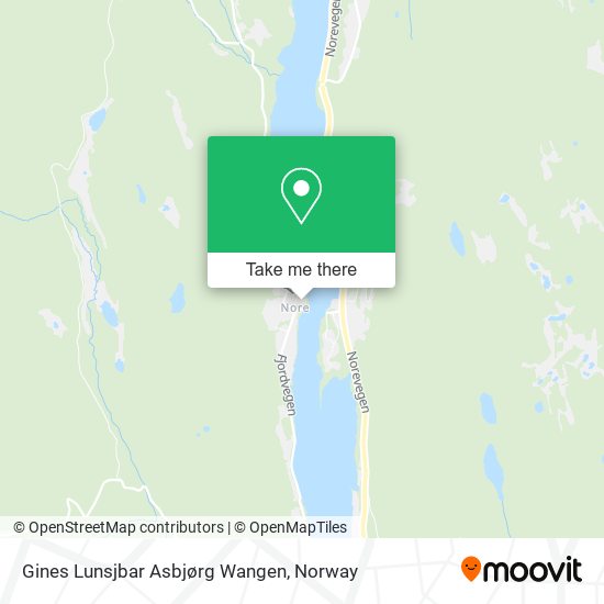 Gines Lunsjbar Asbjørg Wangen map