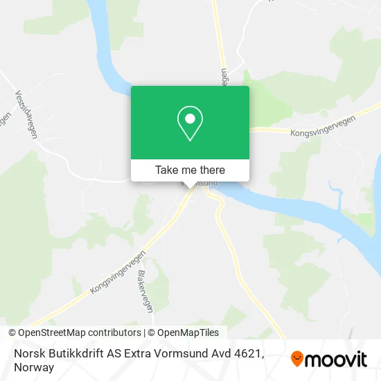 Norsk Butikkdrift AS Extra Vormsund Avd 4621 map