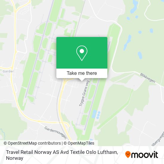 Travel Retail Norway AS Avd Textile Oslo Lufthavn map