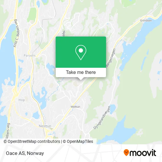 Oace AS map